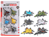 Zestaw 6 samolotów metalowych z napędem